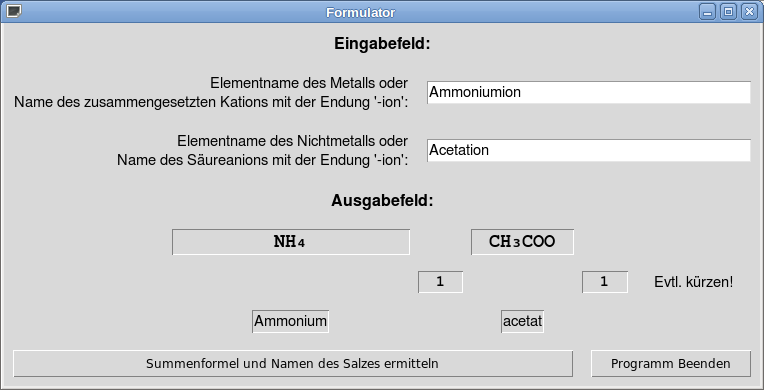 Abbildung Formulator